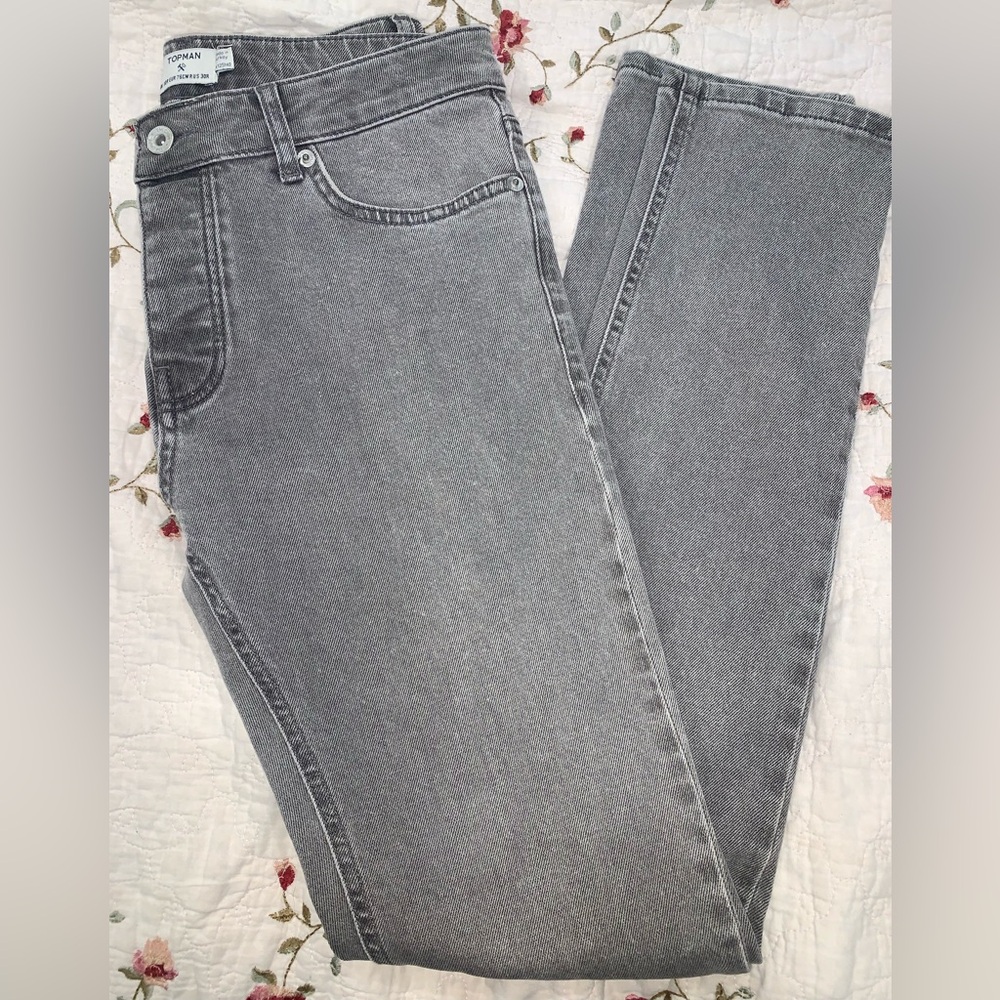 Topman Women's Charcoal Stretch Skinny jeans